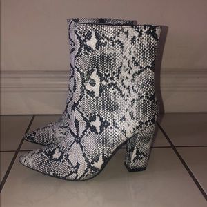 Snakeskin boots